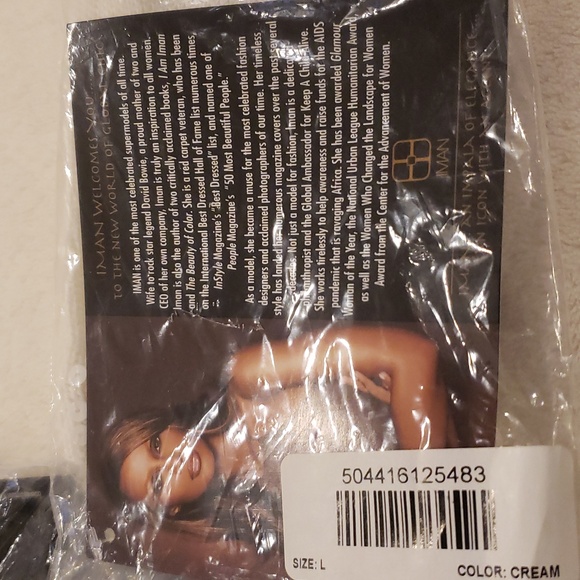 2 NWT pairs of knit gloves (black/white) with sequins on wrist, 11" long - Picture 4 of 7